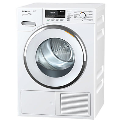Miele TMR 840 Freestanding Heat Pump Tumble Dryer, 9kg Load, A+++ Energy Rating, White Miele TMR 840 Freestanding Heat Pump Tumble Dryer, 9kg Load, A+++ Energy Rating, White